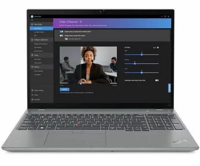 Alt view image 7 of 13 - Lenovo ThinkPad T16 Gen 2 16" Touchscreen Notebook - AMD Ryzen 7 PRO 7840U - 32GB - 1TB SSD - Windows 11 Pro - AMD Radeon 780M Graphics - Webcam - IEEE 802.11ax Wireless - Storm Gray  21K7003SUS