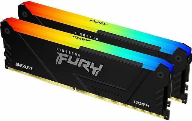 Alt view image 8 of 14 - Kingston Fury Beast RGB 3600 16GB (2x8GB) 3600MT/s DDR4 CL17 DIMM (Kit of 2) Computer Memory KF436C17BB2AK2/16