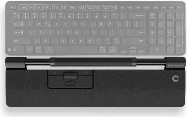 Alt view image 6 of 14 - Contour Design Wireless RollerMouse Pro with Vegan Leather Wrist Rest