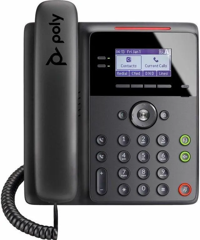 Alt view image 10 of 16 - HP Poly Edge B10 IP Phone Corded Wall Mountable Desktop Black VoIP 2x Network RJ-45 Model 84C19AA#ABA