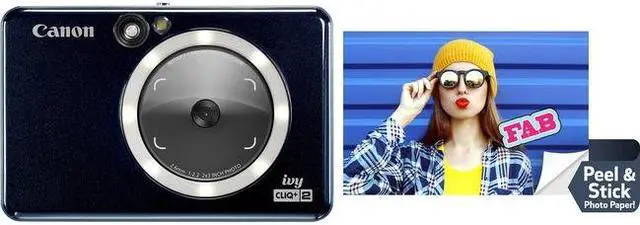 Alt view image 13 of 20 - Canon IVY CLIQ+ 2 Instant Camera Printer (Midnight Navy)