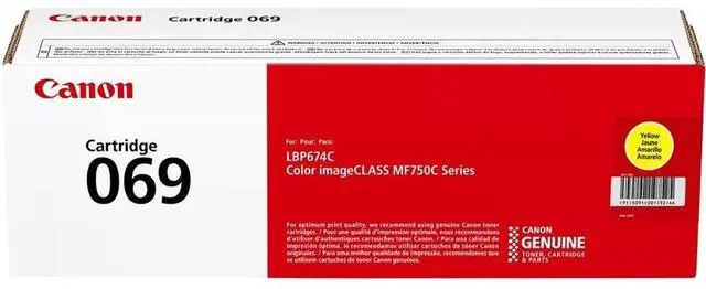 Alt view image 10 of 15 - Canon 069 1900 Page-Yield Yellow Toner Cartridge 5091C001