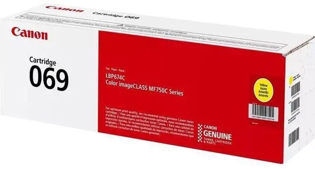 Alt view image 11 of 15 - Canon 069 1900 Page-Yield Yellow Toner Cartridge 5091C001