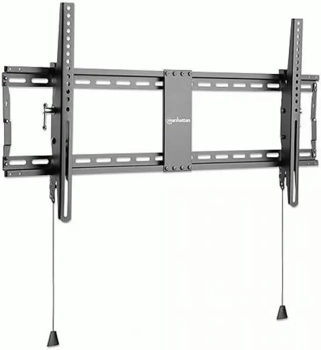 Main image of Manhattan Low-Profile Tilting TV Wall Mount- Holds One 43" to 100" TV up to 70 kg (154 lbs.), +3 to -12° Tilt, Foldable for Extra-Small and Shipping-Friendly Packaging, Black -462020