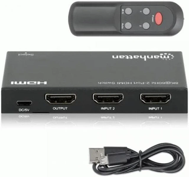 Alt view image 2 of 4 - HDMI SWITCH 8K 2 PORT-