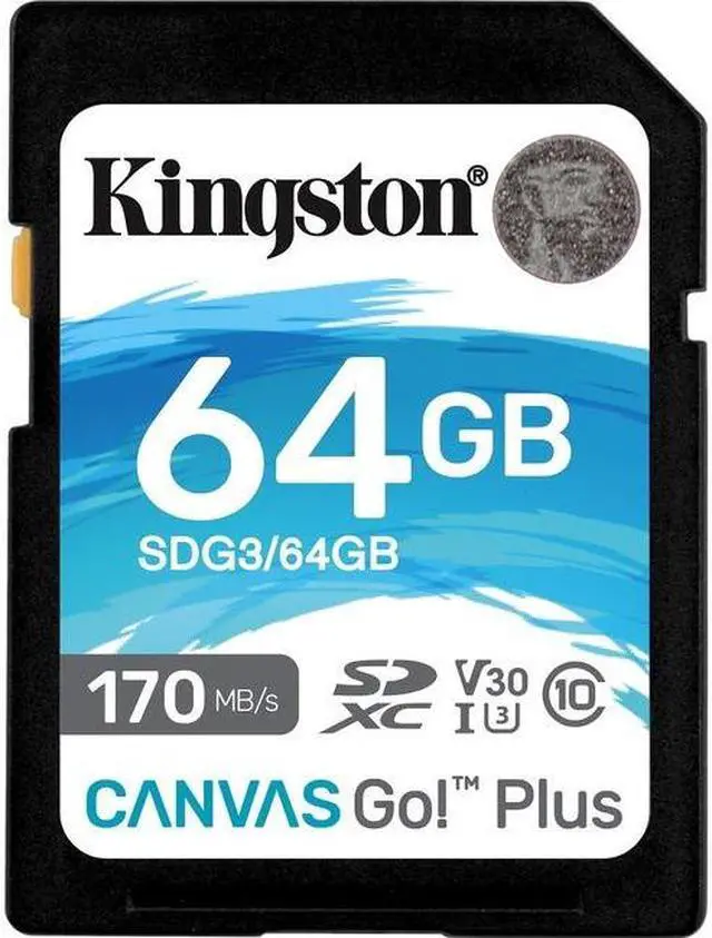 Alt view image 17 of 20 - Kingston Canvas Go! Plus 64 Gb Class 10/Uhs-I (U3) Sdxc