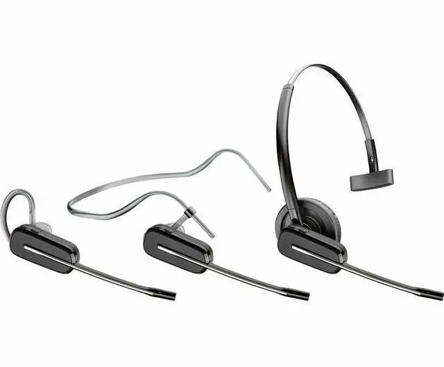 Alt view image 5 of 8 - Poly Savi 8200 Office 8240 Earset - Mono - Wireless - Bluetooth - 590.6 ft - 20 Hz - 20 kHz - Over-the-ear - Monaural - In-ear - Noise Cancelling Microphone - Noise Canceling