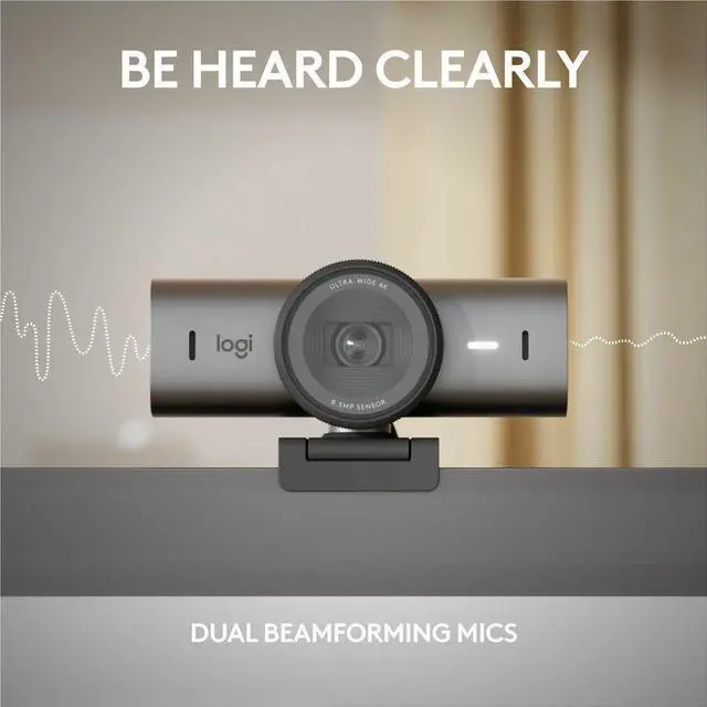 Alt view image 7 of 15 - Logitech BRIO 705 Webcam - 8.5 Megapixel - USB Type C - 4K - 4096 x 2160 Video - STARVIS Sensor - Auto-focus - 90° Angle - Clip - 4x Digital Zoom - Microphone - Windows 10, macOS 10.15