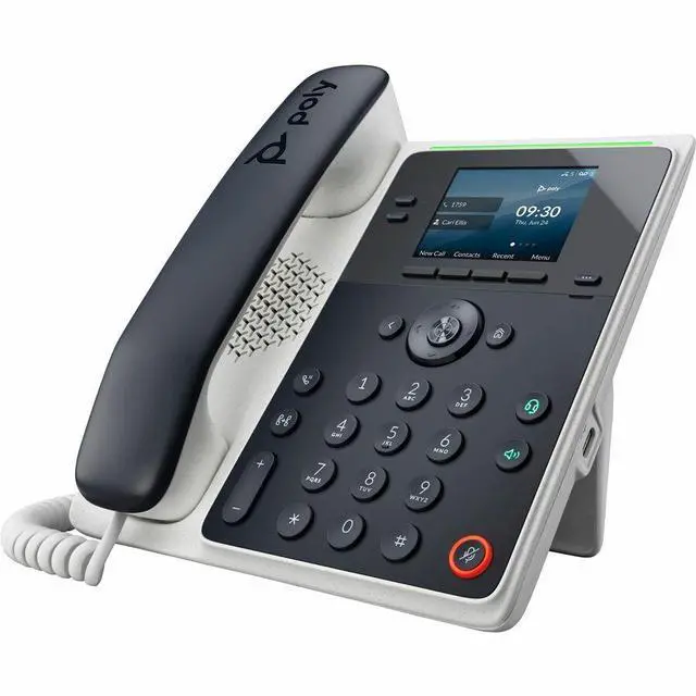 Alt view image 6 of 10 - HP Poly Edge E100 IP Phone Corded - Desktop, Wall Mountable | 82M86AA