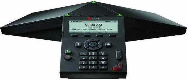 Alt view image 6 of 9 - HP Poly Trio 8300 IP Conference Station Corded Wi-Fi Bluetooth Black VoIP 1x Network RJ-45 PoE Ports Model 849A0AA#AC3