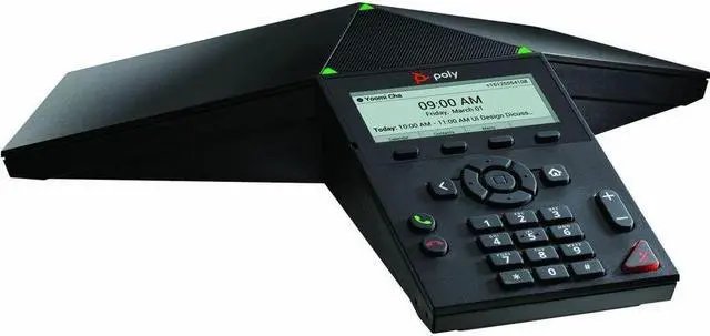 Alt view image 9 of 9 - HP Poly Trio 8300 IP Conference Station Corded Wi-Fi Bluetooth Black VoIP 1x Network RJ-45 PoE Ports Model 849A0AA#AC3