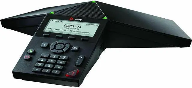 Alt view image 7 of 9 - HP Poly Trio 8300 IP Conference Station Corded Wi-Fi Bluetooth Black VoIP 1x Network RJ-45 PoE Ports Model 849A0AA#AC3