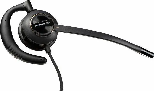 Alt view image 3 of 4 - Poly EncorePro HW530D Headset - Mono - Quick Disconnect, USB - Wired - Over-the-ear - Monaural - Ear-cup - Noise Cancelling Microphone - Noise Canceling - Black