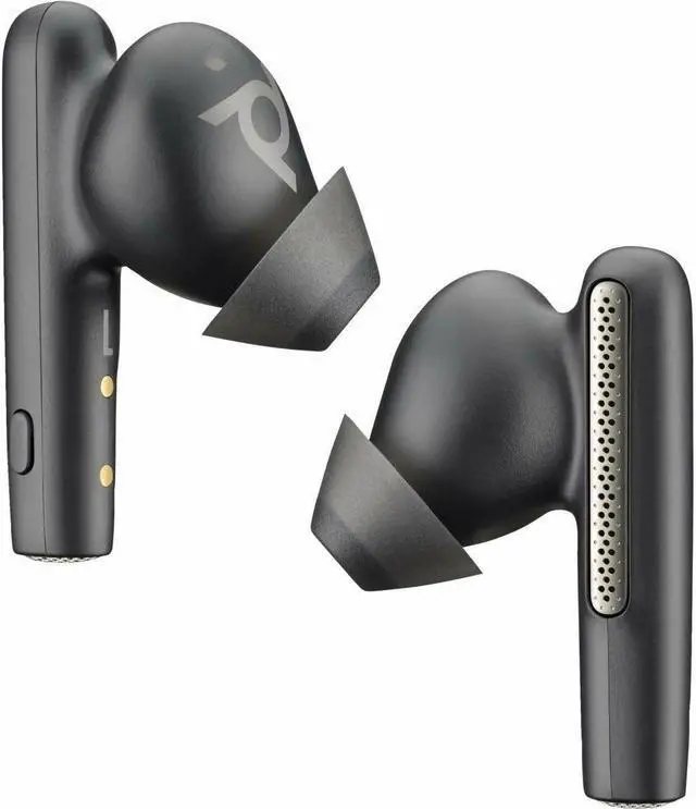 Alt view image 2 of 8 - Poly Voyager Free 60 UC Earset - Google Assistant, Siri - Stereo - True Wireless - Bluetooth - 98.4 ft - 20 Hz - 20 kHz - Earbud - Binaural - In-ear - Carbon Black