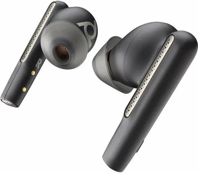 Alt view image 5 of 8 - Poly Voyager Free 60 UC Earset - Google Assistant, Siri - Stereo - True Wireless - Bluetooth - 98.4 ft - 20 Hz - 20 kHz - Earbud - Binaural - In-ear - Carbon Black