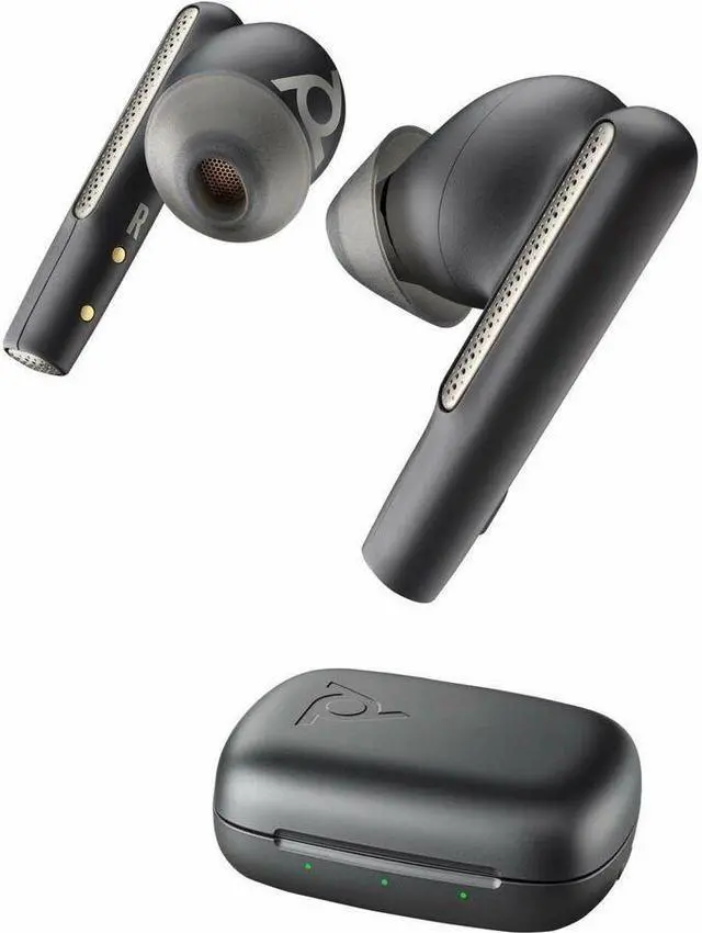 Alt view image 6 of 8 - Poly Voyager Free 60 UC Earset - Google Assistant, Siri - Stereo - True Wireless - Bluetooth - 98.4 ft - 20 Hz - 20 kHz - Earbud - Binaural - In-ear - Carbon Black