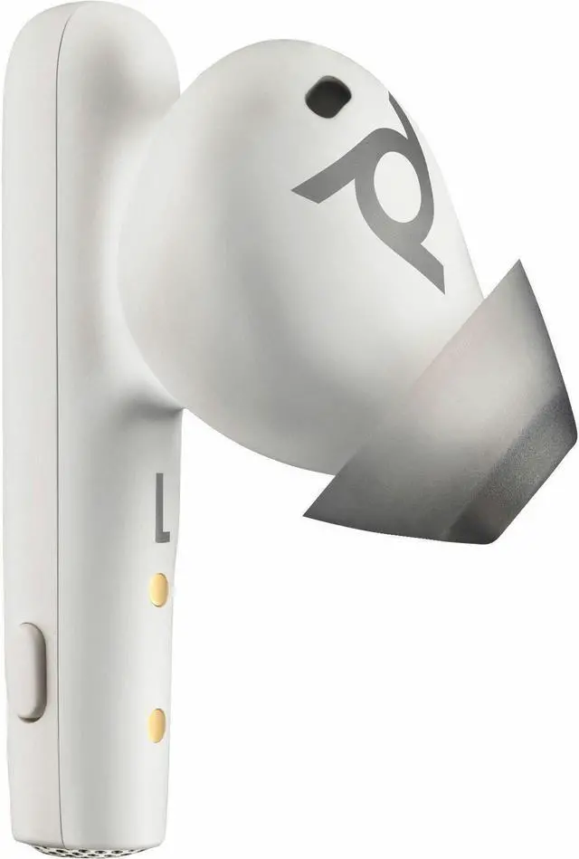 Alt view image 7 of 9 - HP Poly Voyager Free 60 UC M White Sand Earbuds+ BT700 USB-A Adapter + Model 7Y8L5AA