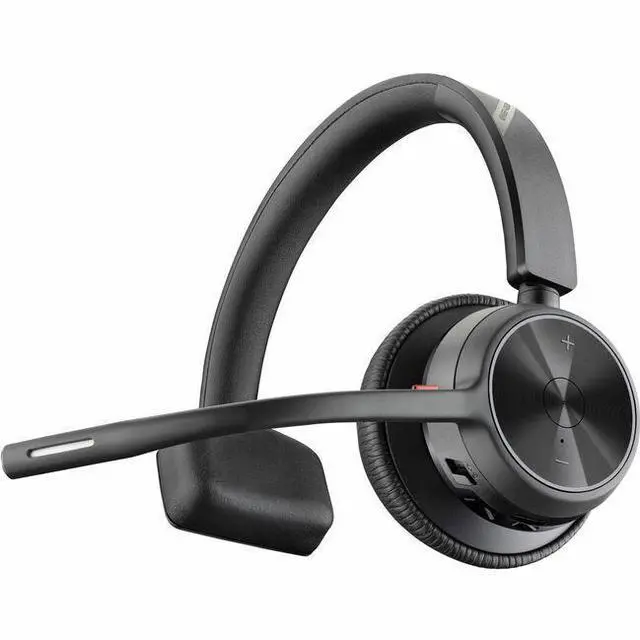 Alt view image 7 of 12 - Hp Poly Headsets Poly Voyager 4310 USB-C Headset with Charge Stand Siri, Google Assistant Mono Wireless Bluetooth 298.6 ft Model 77Y96AA