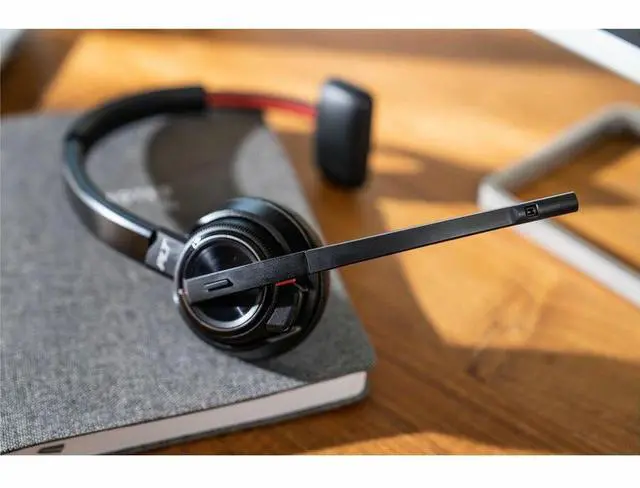 Alt view image 2 of 10 - Poly Savi 8210-M Headset - Mono - Wireless - DECT - 590.6 ft - Over-the-head - Monaural - Ear-cup - Noise Cancelling Microphone