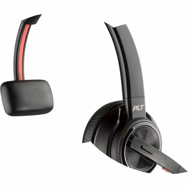 Alt view image 7 of 10 - Poly Savi 8210-M Headset - Mono - Wireless - DECT - 590.6 ft - Over-the-head - Monaural - Ear-cup - Noise Cancelling Microphone