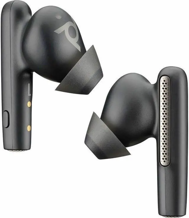 Alt view image 7 of 9 - HP Poly Voyager Free 60 UC M Carbon Black Earbuds +BT700 USB-A Adapter +Basic Charge Case (7Y8L7AA)