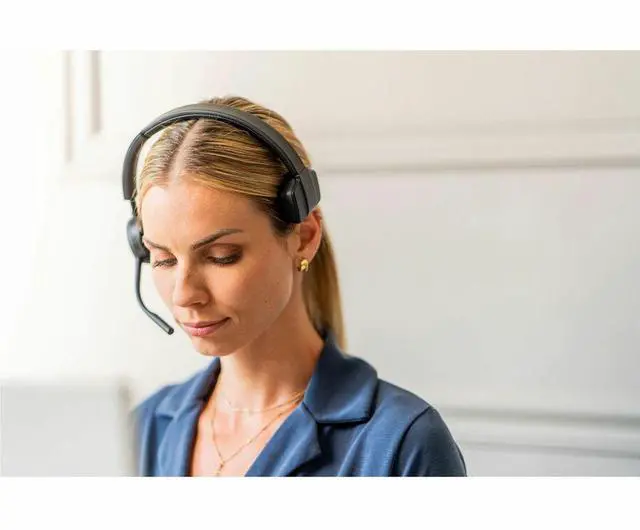 Alt view image 3 of 8 - Poly Voyager 4310 Microsoft Teams Certified USB-C Headset with charge stan