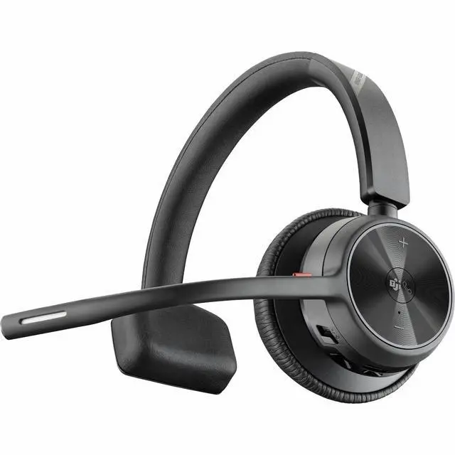 Alt view image 6 of 8 - Poly Voyager 4310 Microsoft Teams Certified USB-C Headset with charge stan