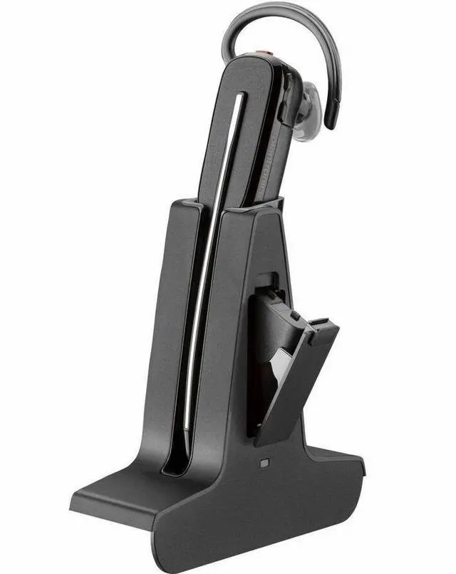 Alt view image 3 of 6 - Poly Savi 8245-M Earset - Microsoft Teams Certification - Mono - Wireless - Bluetooth/DECT - 590 ft - 32 Ohm - Earbud - Monaural - In-ear - Black - TAA Compliant