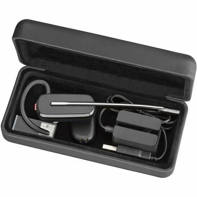 Alt view image 4 of 6 - Poly Savi 8245-M Earset - Microsoft Teams Certification - Mono - Wireless - Bluetooth/DECT - 590 ft - 32 Ohm - Earbud - Monaural - In-ear - Black - TAA Compliant