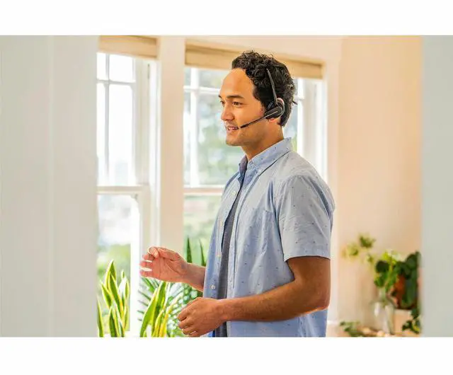 Alt view image 5 of 6 - Poly Savi 8245-M Earset - Microsoft Teams Certification - Mono - Wireless - Bluetooth/DECT - 590 ft - 32 Ohm - Earbud - Monaural - In-ear - Black - TAA Compliant
