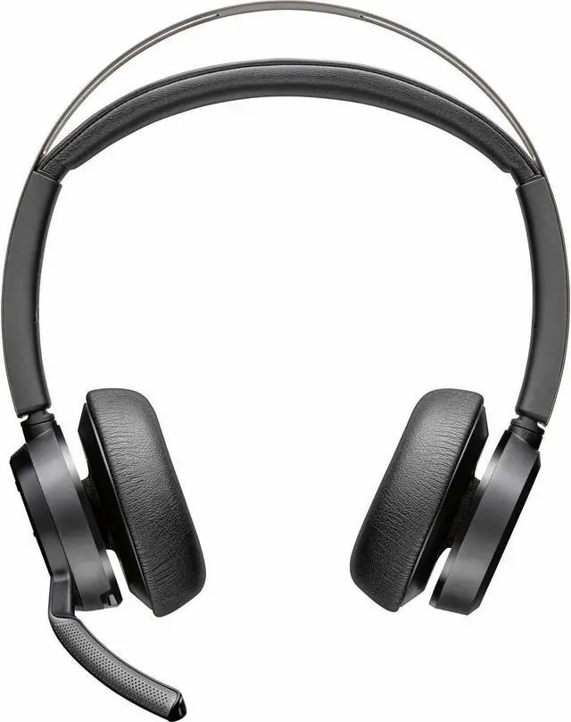 Alt view image 6 of 8 - Poly Voyager Focus 2 USB-C Headset TAA - Siri, Google Assistant - Stereo - USB Type C - Wired/Wireless - Bluetooth - 164 ft - 20 Hz - 20 kHz - On-ear, Over-the-head - Binaural - Ear-cup - MEMS Technol