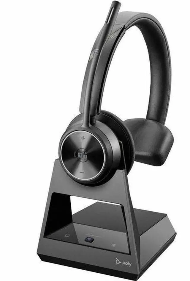 Alt view image 3 of 3 - HP Poly Savi 7310-M Office DECT 1920-1930 MHz Single Ear Headset Microsoft Teams Certification Mono Wireless 590.6 ft 20kHz On-ear Model 7S439AA#ABA