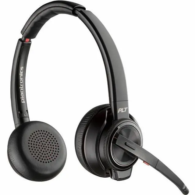 Alt view image 5 of 6 - Poly Savi 8220 Office Stereo DECT 1920-1930 MHz Headset - Microsoft Teams Certification - Stereo - Wireless - DECT - 590 ft - 32 Ohm - 20 Hz - 20 kHz - On-ear - Binaural - Ear-cup - Noise Cancelling M