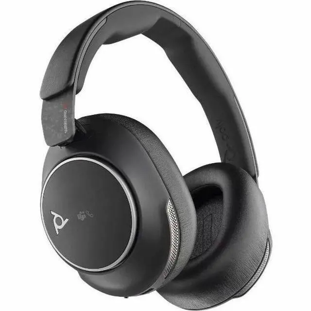 Alt view image 6 of 7 - Poly Voyager Surround 80 UC Headset - Microsoft Teams Certification - Stereo - Wireless - Bluetooth - 98 ft - 20 Hz - 16 kHz - Over-the-ear - Binaural - Circumaural - Noise Canceling - Black