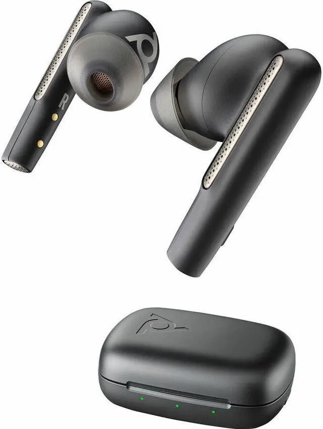 Alt view image 4 of 7 - Poly Voyager Free 60 UC Earset - Siri, Google Assistant - Stereo - True Wireless - Bluetooth - 98.4 ft - 20 Hz - 20 kHz - Earbud - Binaural - In-ear - Carbon Black