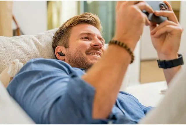 Alt view image 5 of 7 - Poly Voyager Free 60 UC Earset - Siri, Google Assistant - Stereo - True Wireless - Bluetooth - 98.4 ft - 20 Hz - 20 kHz - Earbud - Binaural - In-ear - Carbon Black
