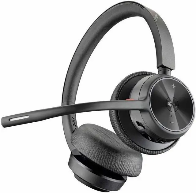 Alt view image 8 of 13 - Hp Poly Voyager 4320 Microsoft Teams Certified USB-C Headset +BT700 dongle Siri, Google Assistant Stereo Wireless Bluetooth 298.6 ft  Model 77Z30AA