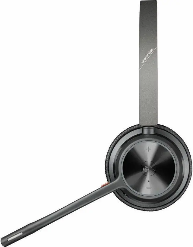 Alt view image 9 of 13 - Hp Poly Voyager 4320 Microsoft Teams Certified USB-C Headset +BT700 dongle Siri, Google Assistant Stereo Wireless Bluetooth 298.6 ft  Model 77Z30AA