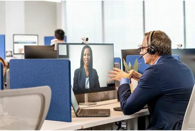 Alt view image 12 of 13 - Hp Poly Voyager 4320 Microsoft Teams Certified USB-C Headset +BT700 dongle Siri, Google Assistant Stereo Wireless Bluetooth 298.6 ft  Model 77Z30AA