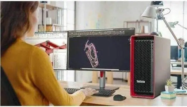Alt view image 6 of 8 - Lenovo ThinkStation P8 30HH002QUS Workstation - 1 x AMD Ryzen Threadripper PRO Dodeca-core (12 Core) 7945WX 4.70 GHz - 32 GB DDR5 SDRAM RAM - 1 TB SSD - AMD WRX90 Chip - Windows 11 Pro - 1 x NVIDIA T4