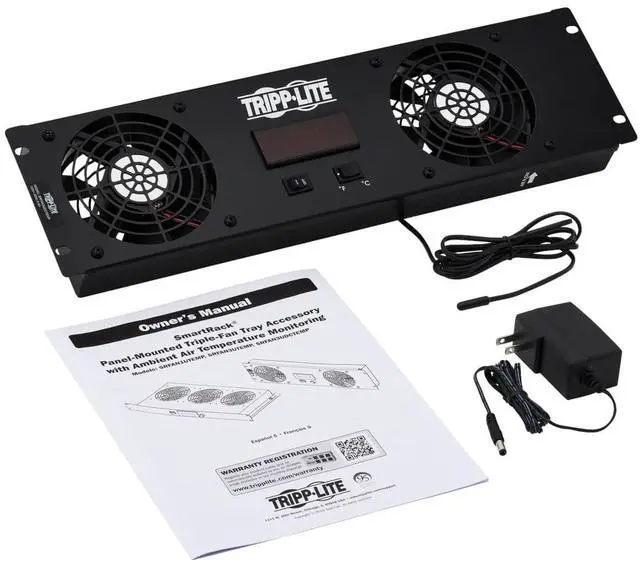 Alt view image 8 of 15 - Tripp Lite Srfan3udctemp Fan Tray