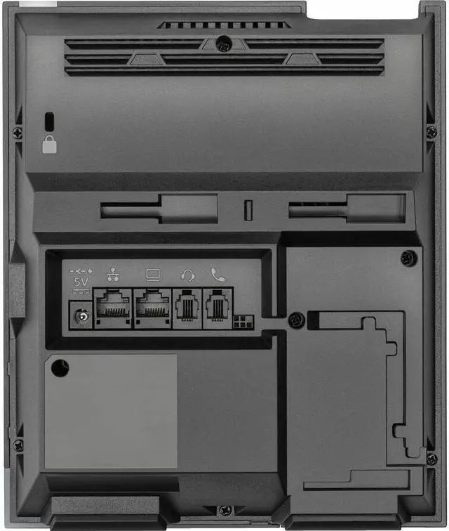 Alt view image 5 of 7 - HP Poly CCX 400 IP Phone Corded Wall Mountable Desktop Black 24x Total Line VoIP 2x Network RJ-45 PoE Ports Model 84C14AA#ABA