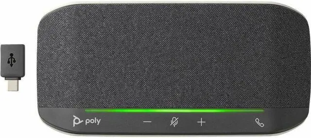 Alt view image 3 of 6 - HP Poly Sync 10 Speakerphone +USB-A to USB-C Cable