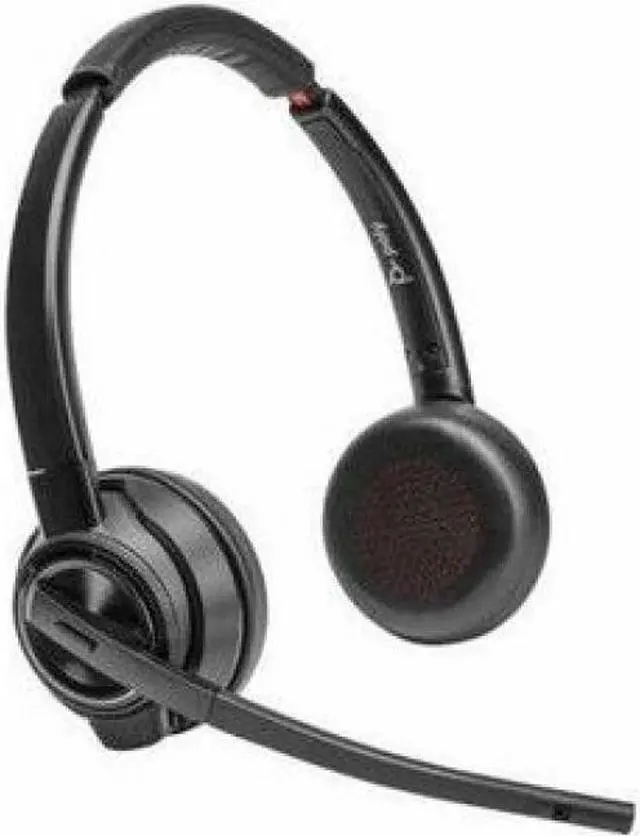 Alt view image 3 of 12 - HP Poly Savi 8420 Office Stereo Microsoft Teams Certified DECT 1920-1930 MHz Headset Model 8L7F5AA#ABA