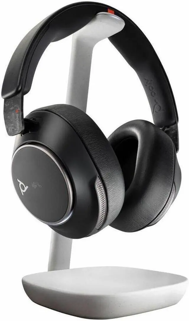 Alt view image 3 of 8 - Poly Voyager Surround 85 UC Headset - Microsoft Teams Certification - Stereo - Mini-phone (3.5mm) - Wired/Wireless - Bluetooth - 98.4 ft - 20 Hz - 16 kHz - Over-the-head, Over-the-ear - Binaural - Ear
