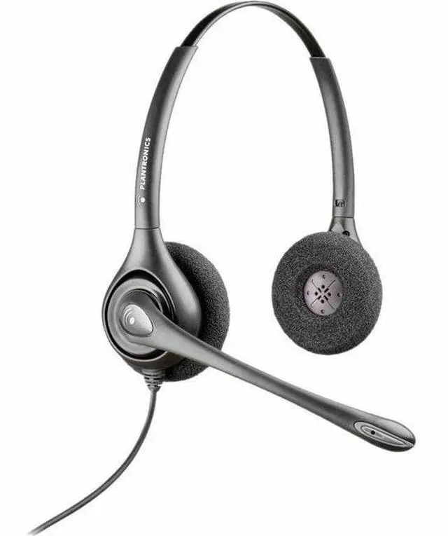 Alt view image 3 of 3 - HP Poly SupraPlus H261N Stereo Binaural Wired On-ear Headset +Pouch TAA (7S444AA) Black