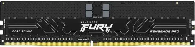 Main image of Kingston 256GB (8 x 32GB) DDR5 6800MT/s CL34 FURY Renegade Pro RDIMM Black XMP - For Motherboard - 256 GB (8 x 32GB) - DDR5-6800/PC5-54400 DDR5 SDRAM - 6800 MHz Dual-rank Memory - CL34 - 1.40 V - ECC