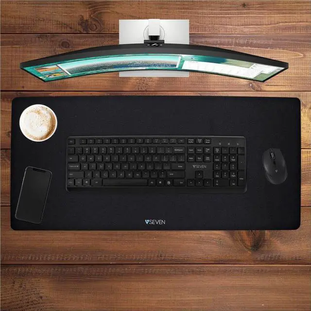 Alt view image 3 of 8 - V7 Mouse Pad - Black - Mouse