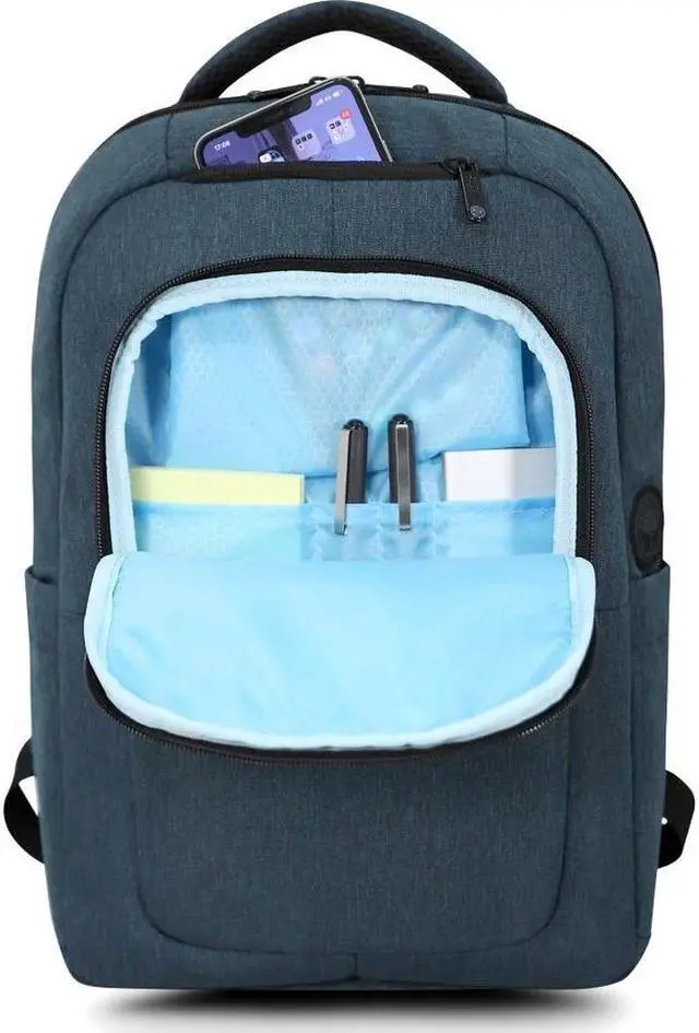 Alt view image 6 of 8 - Urban Factory CYCLEE CITY 10.5-15.6" Laptop Backpack Deep Blue ECB25UF