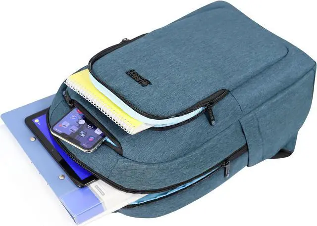 Alt view image 7 of 8 - Urban Factory CYCLEE CITY 10.5-15.6" Laptop Backpack Deep Blue ECB25UF